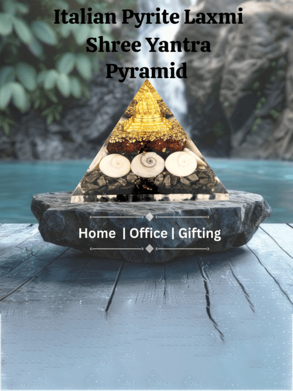 Italian Pyrite Laxmi Shree Yantra Pyramid
