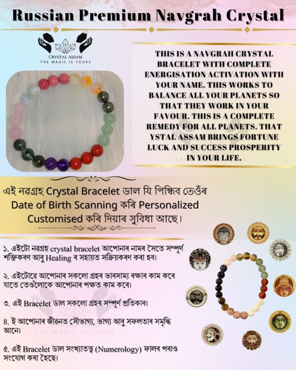 Russian Premium Navgraha Crystal Bracelet