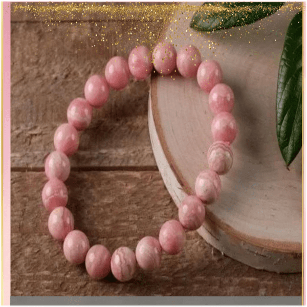 Russian Rhodochrosite Crystal Bracelet - Image 2