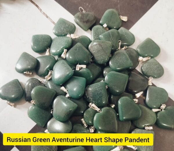 Russian Green Aventurine Heart Shape Pandent