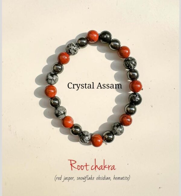Healing & Energized Root Chakra Balancing Crystal Bracelet