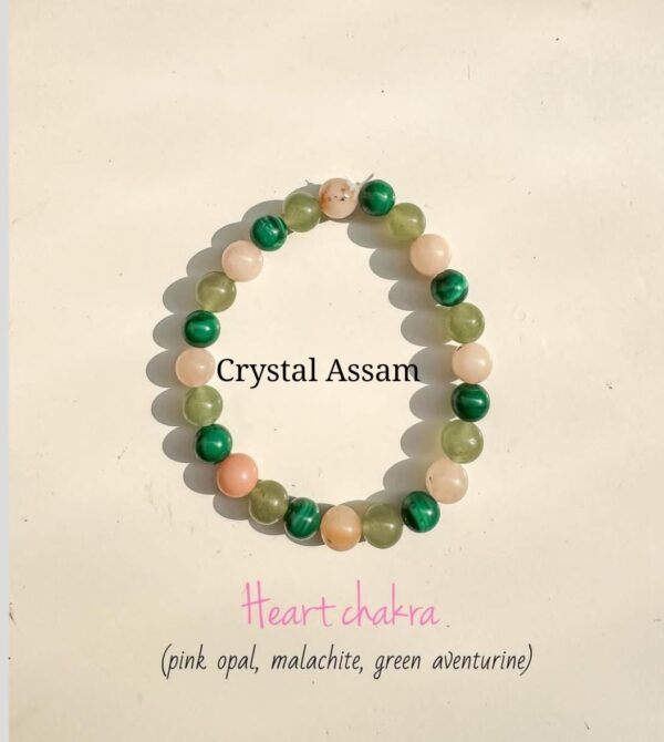 Healing & Energized Heart  Chakra Balancing Crystal Bracelet