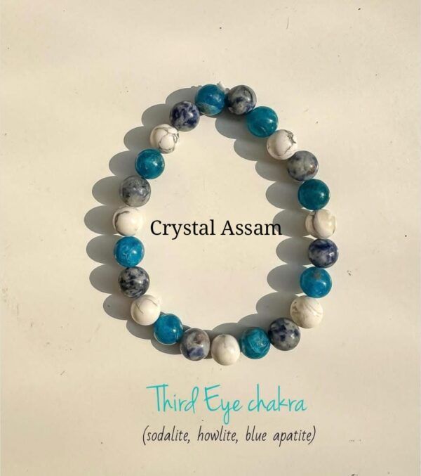 Healing & Energized Third Eye Chakra Balancing Crystal Bracelet