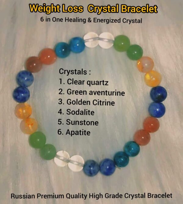 Premium Customized Weight Loss Crystal Bracelet - Image 2