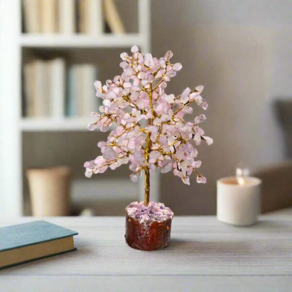 Russian Rose Quartz Crystal Tree - Image 2