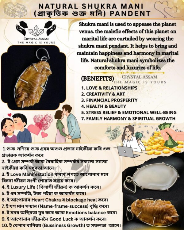 Natural Shukra Mani Pandent