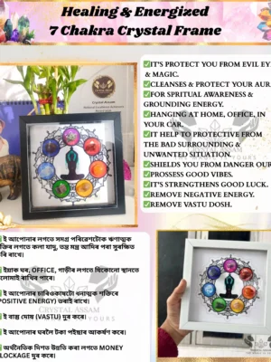 Healing & Energized 7 Chakra Crystal Frame