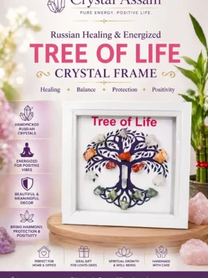 Russian Healing & Energized TREE OF LIFE Crystal Frame