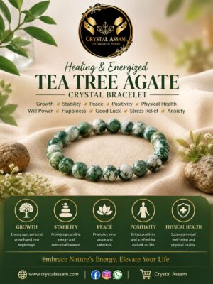 Healing & Energized Tea Tree Gate Crystal Bracelet